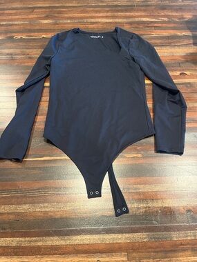 Abercrombie NWT Black Long-Sleeve Snap Bodysuit, soft collection